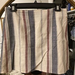 Mini linen skirt